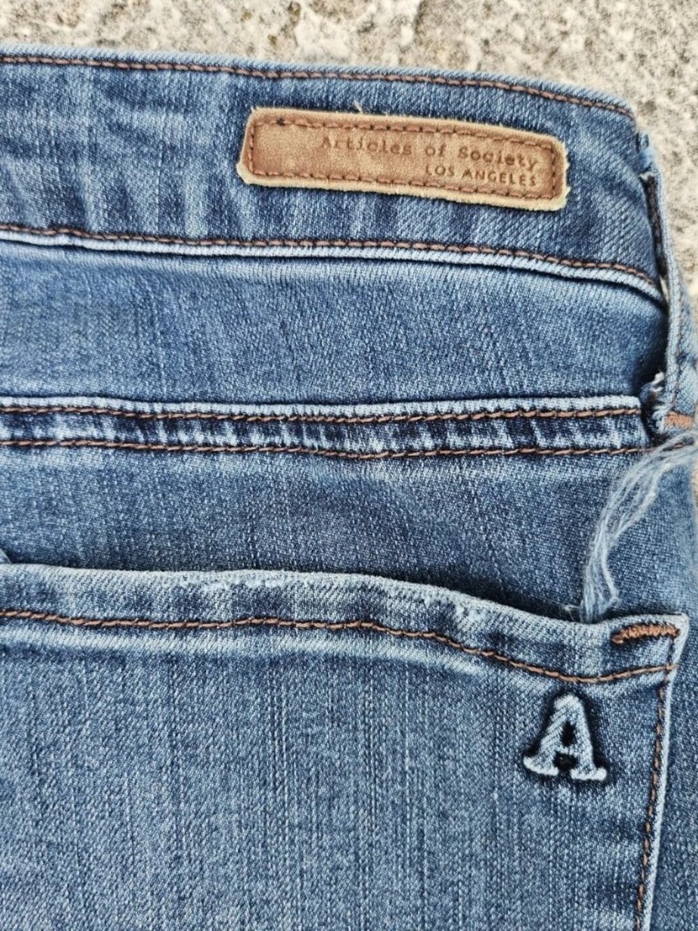 Articles of Society Women Jeans Blue Denim Slim Fit Jeans Size 28 - Picture 6 of 11